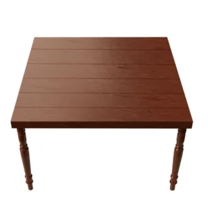 Mesa cuadrada de madera
