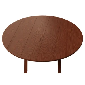 mesa redonda de madera en renta