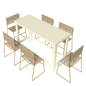 Periquera beige 6 pers.